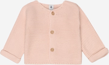 PETIT BATEAU Knit Cardigan in Pink: front