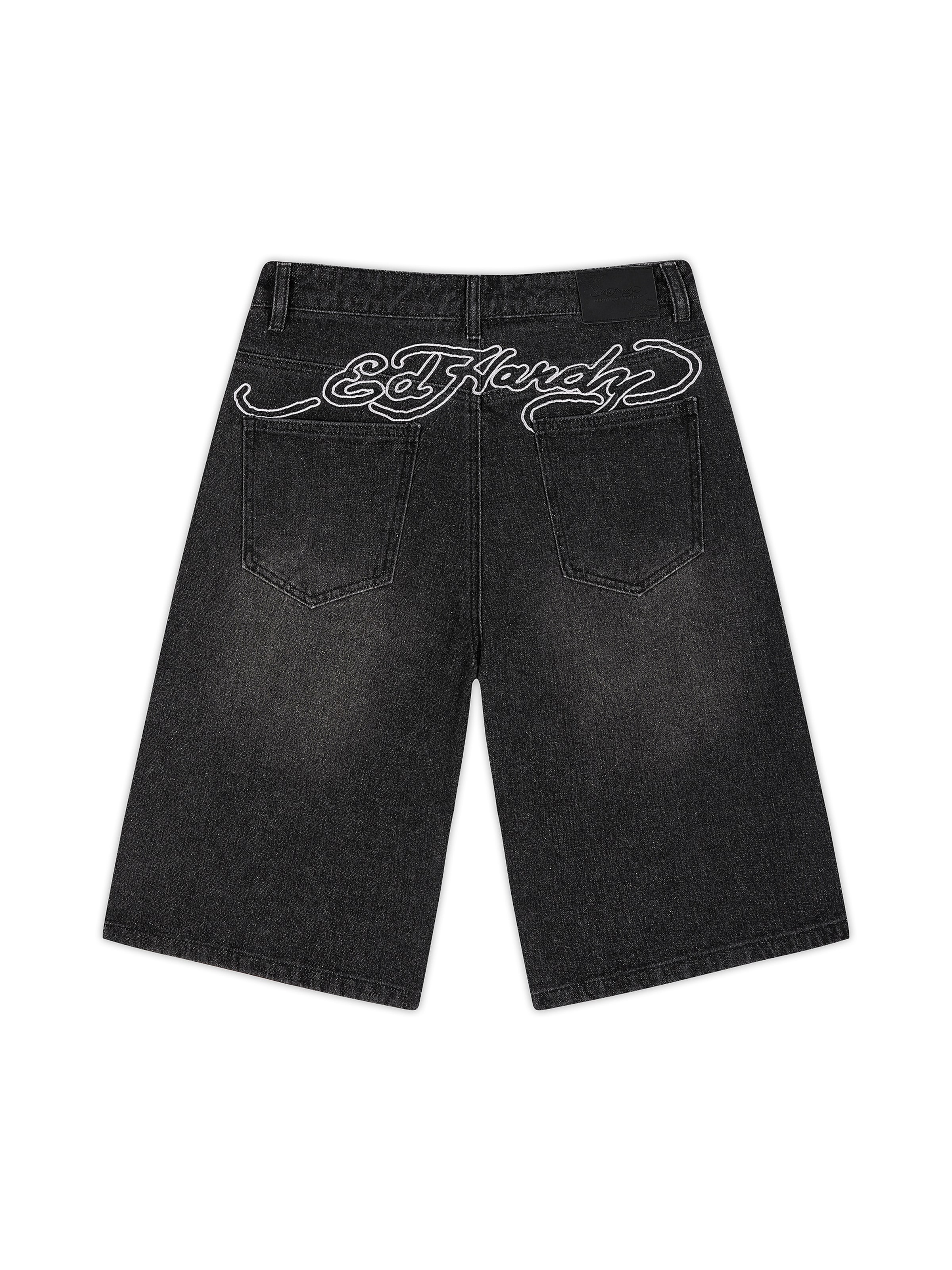 Wide Leg Jean Ed Hardy en noir