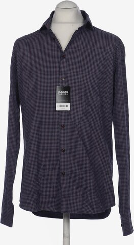 Bertoni Button Up Shirt in XS in Blue: front