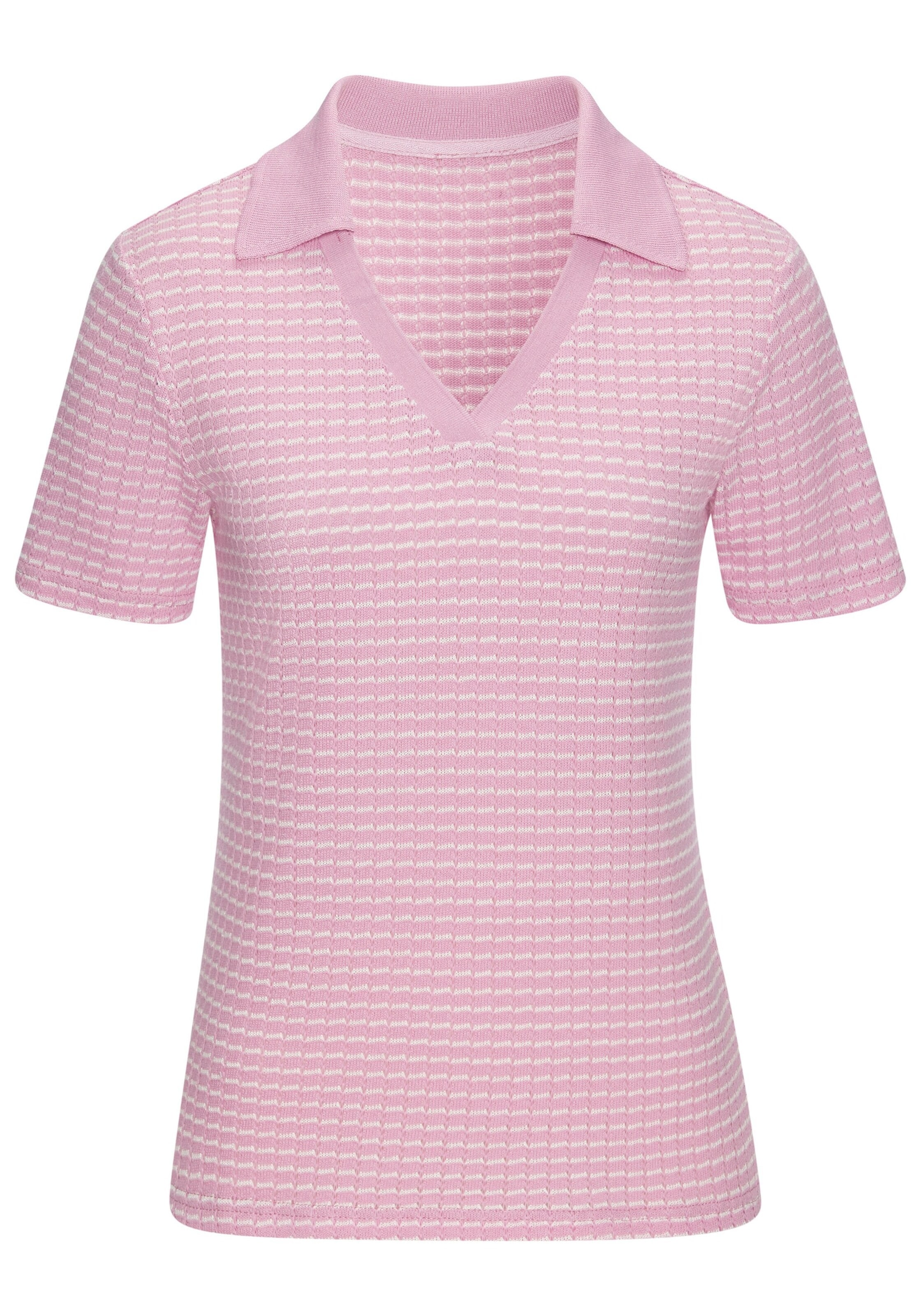 VIVANCE Poloshirt in rosé / pastellpink, Produktansicht