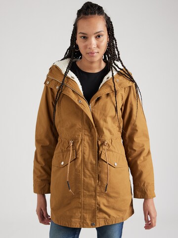 QS Winter Parka in Brown: front