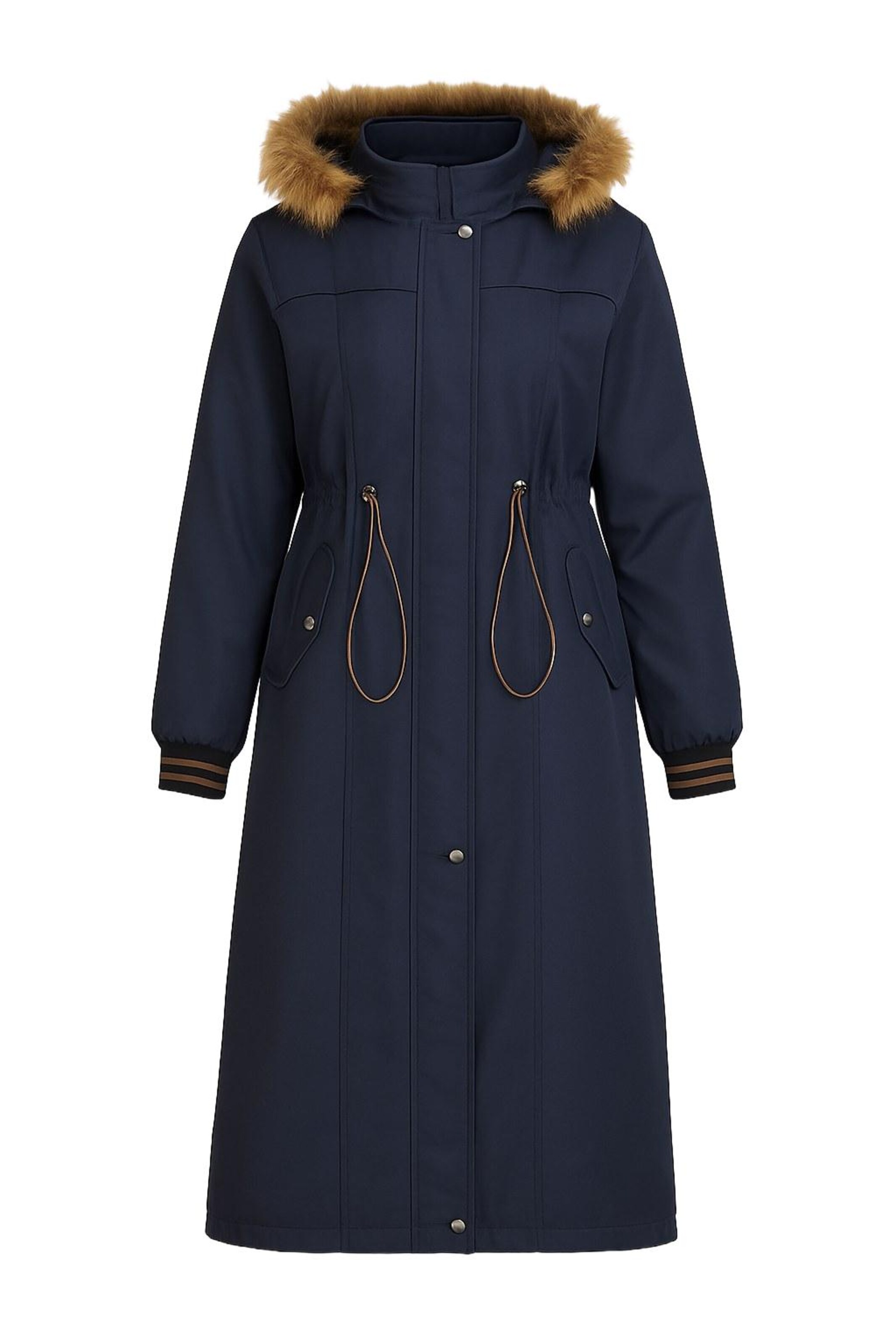 MODAMIHRAM Winterparka in Blauw: voorkant