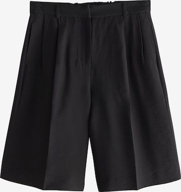 Loosefit Pantaloni con pieghe di Next in nero: frontale