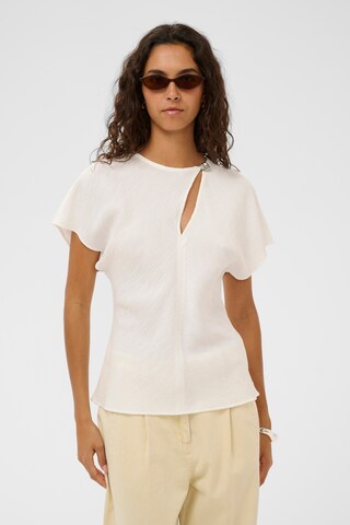 Chemisier 'SLCevilla' SOAKED IN LUXURY en blanc : devant