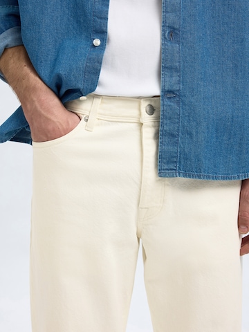 SELECTED HOMME regular Τζιν 'SLH196 SCOTT' σε λευκό