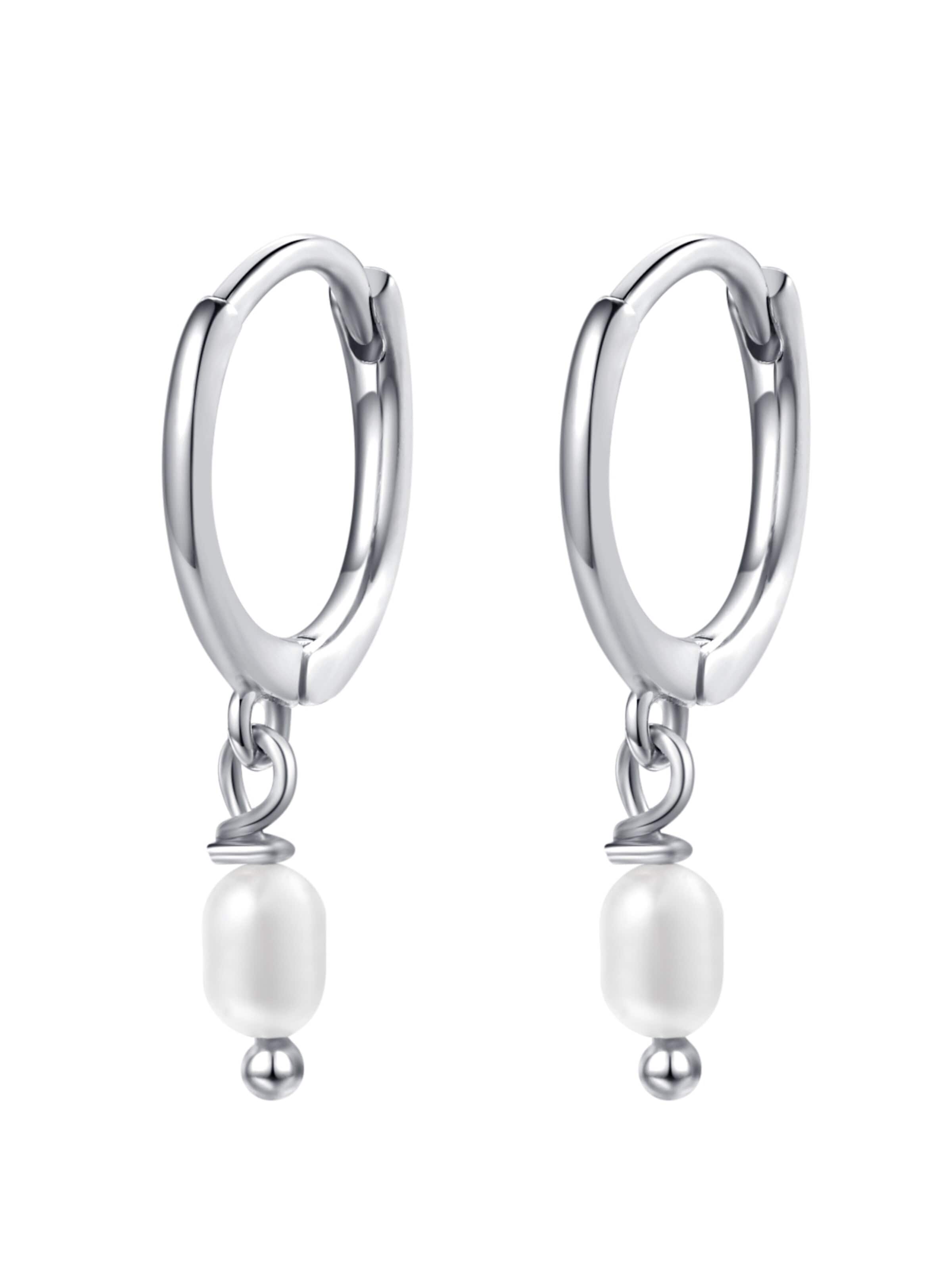 Orecchini 'Classic Pearl' di Hey Happiness in argento