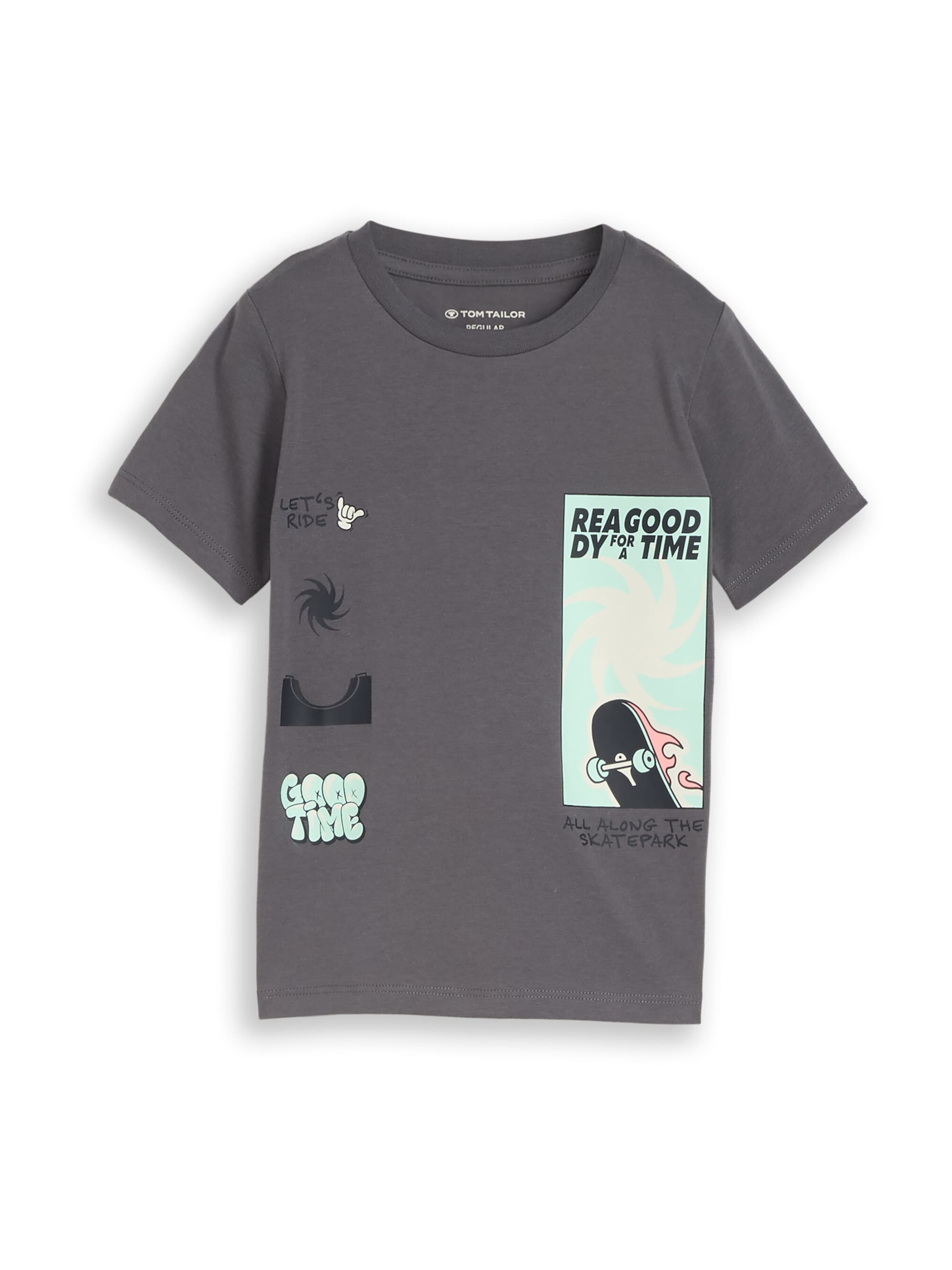 TOM TAILOR Shirt in Grey: front