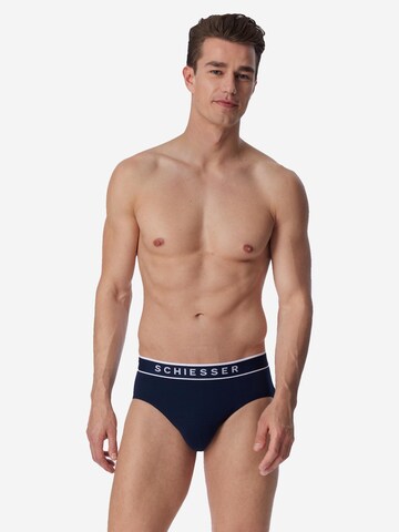 SCHIESSER Slip '95/5 Organic Cotton' in Blauw: voorkant