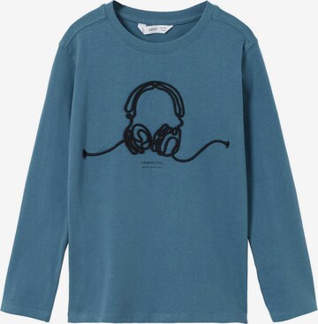 MANGO KIDS Shirt 'CONNECT' in Blau: front