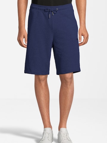 FILA Regular Workout Pants in Blue: front