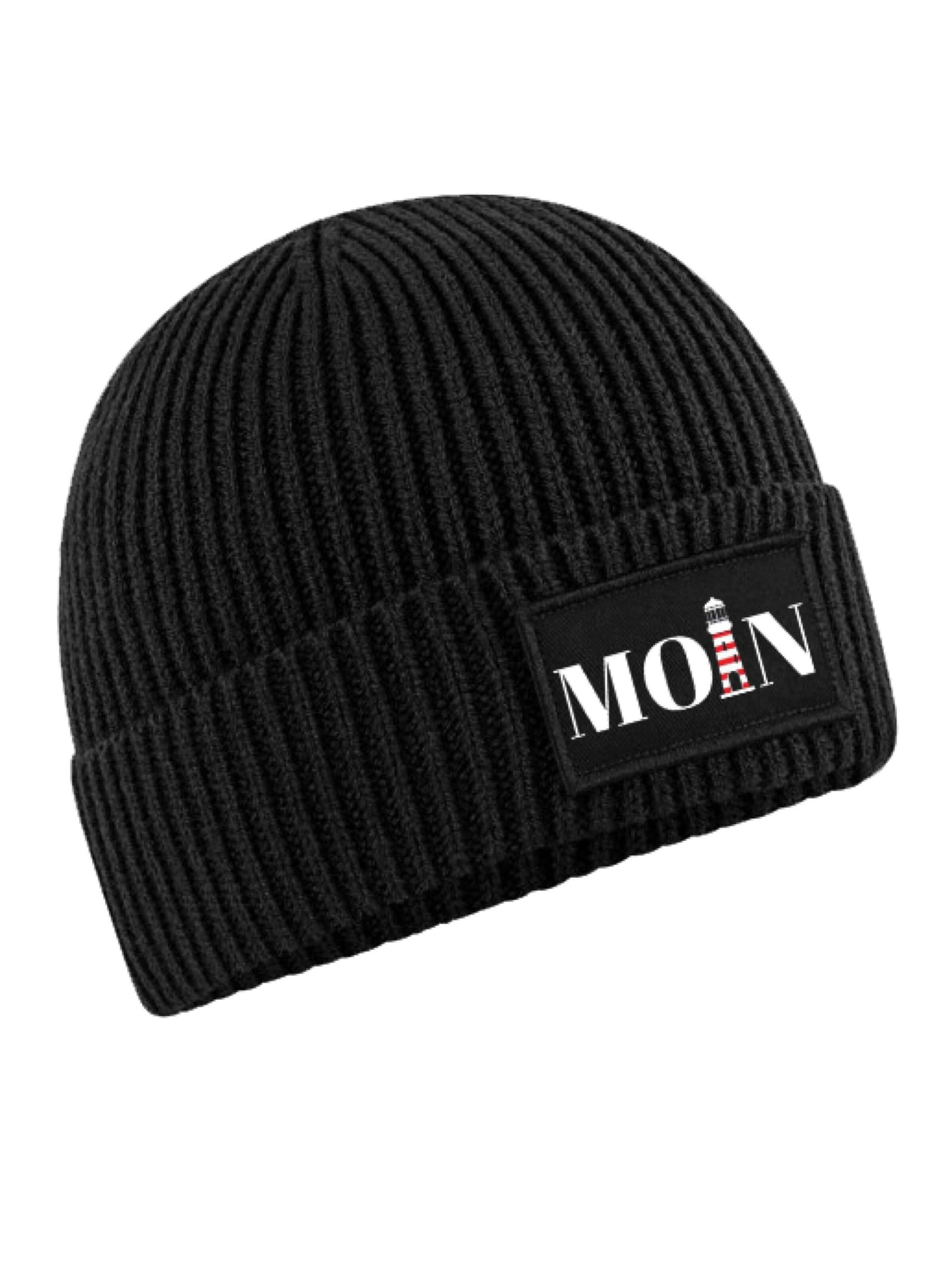 Youth Designz Beanie 'Moin Leuchtturm' in Black