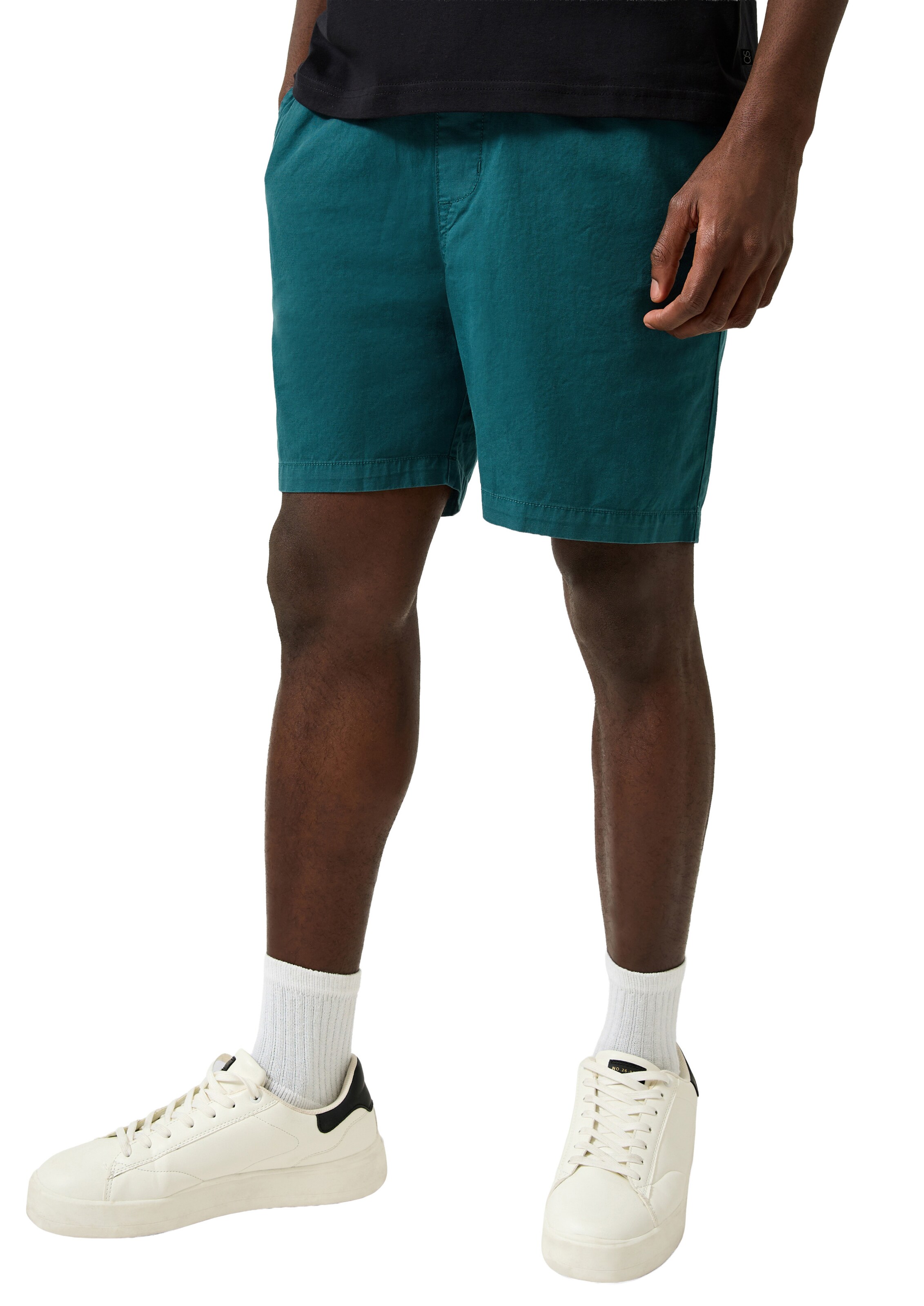 QS Regular Broek in Blauw: voorkant