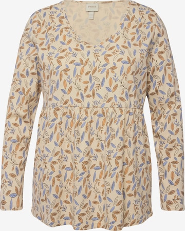 Ulla Popken Shirt in Beige: voorkant