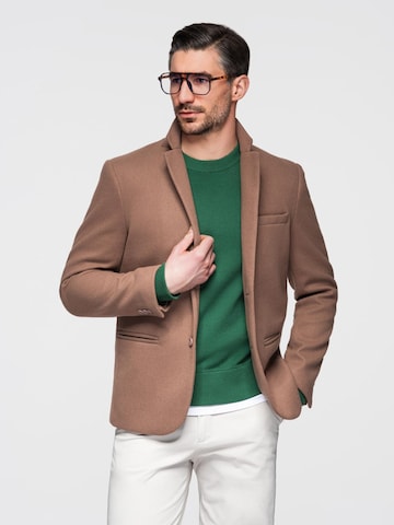 Coupe regular Veste de costume Ombre en beige : devant
