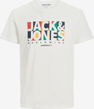JACK & JONES Skjorte 'PALETTE' i hvit: forside
