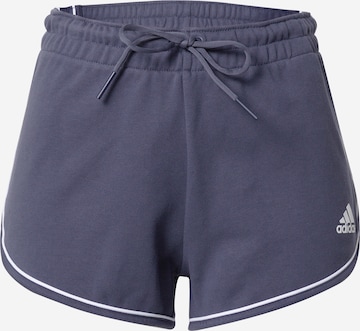 ADIDAS PERFORMANCE Shorts in Blau: front