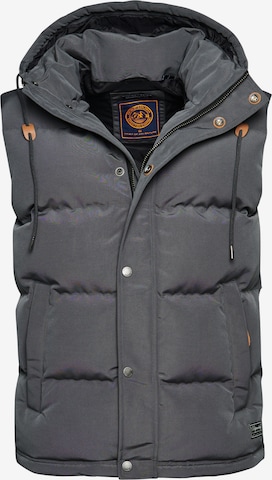 Superdry Bodywarmer 'Everest' in Grijs: voorkant