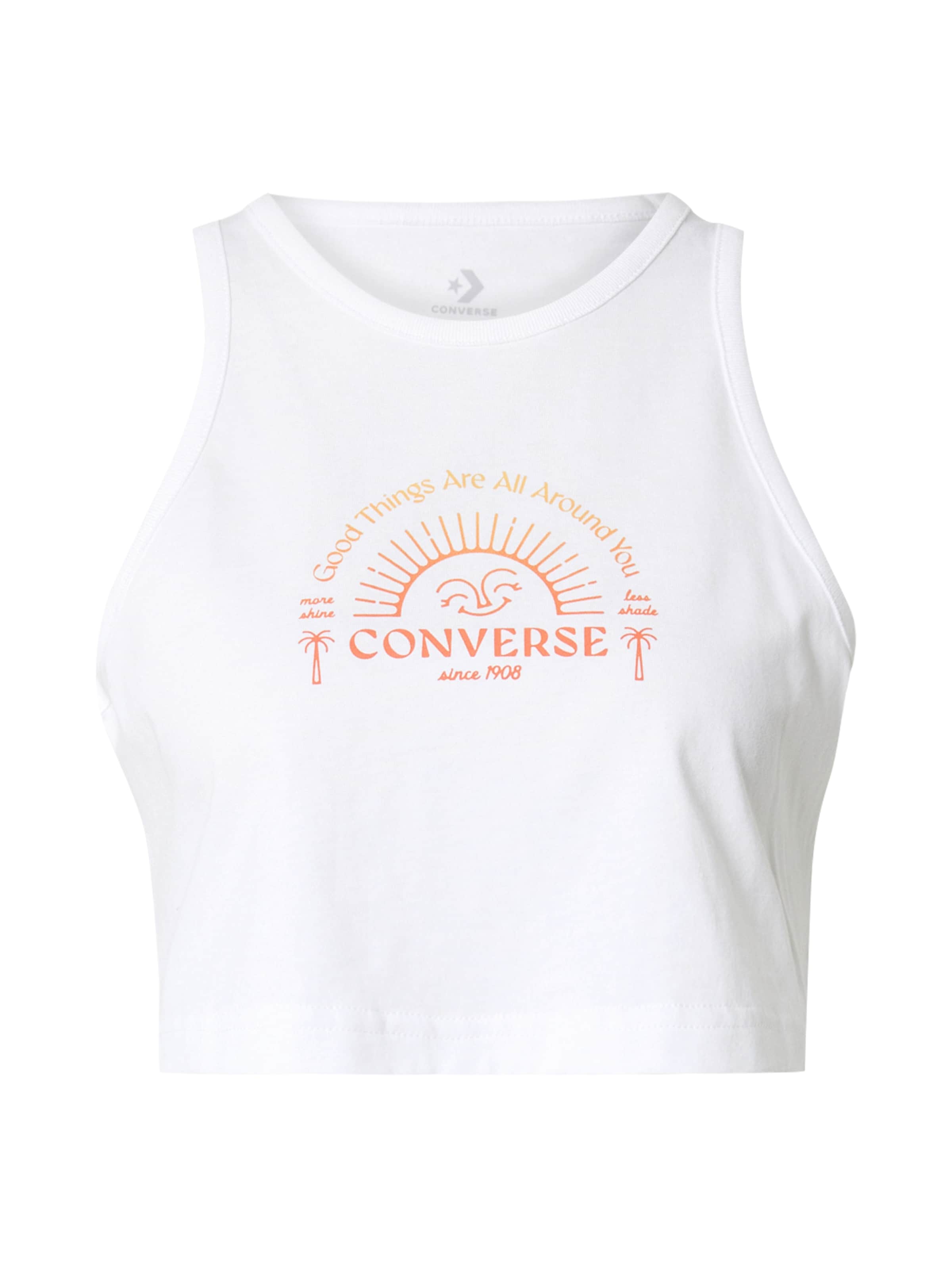 CONVERSE Top 'Good Vibes' – bílá: přední strana