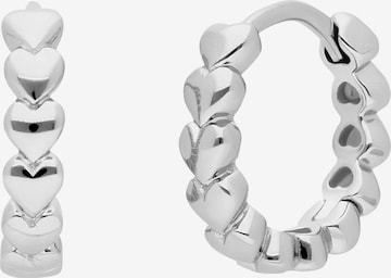 Lucardi Earrings in Silver: front