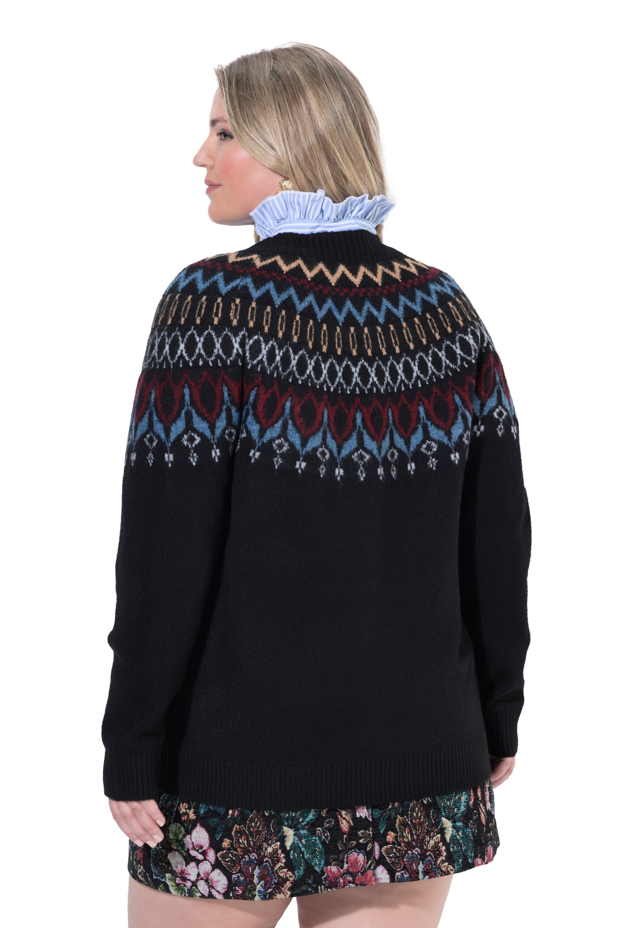 Pull-over Ulla Popken en noir