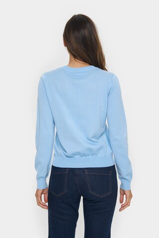 SAINT TROPEZ Pullover 'Valentina' i blå