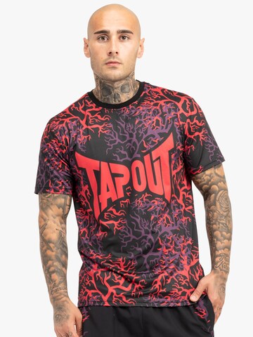 Maglia funzionale 'ROOTSTOCK' di Tapout in rosso: frontale