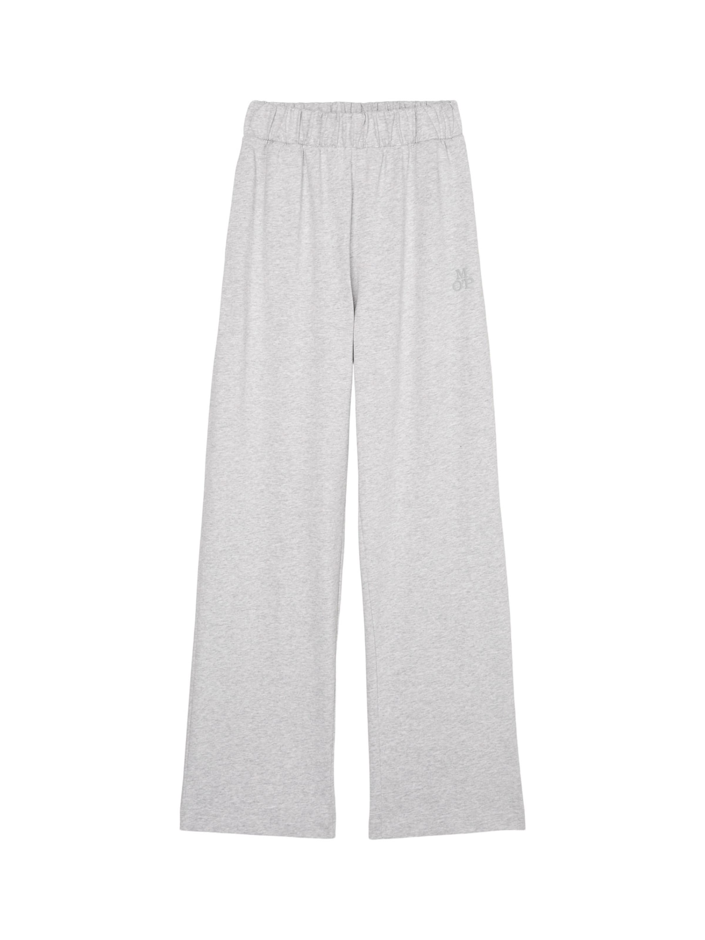 Marc O'Polo Pyjamabroek ' Heavy Jersey ' in Grijs: voorkant