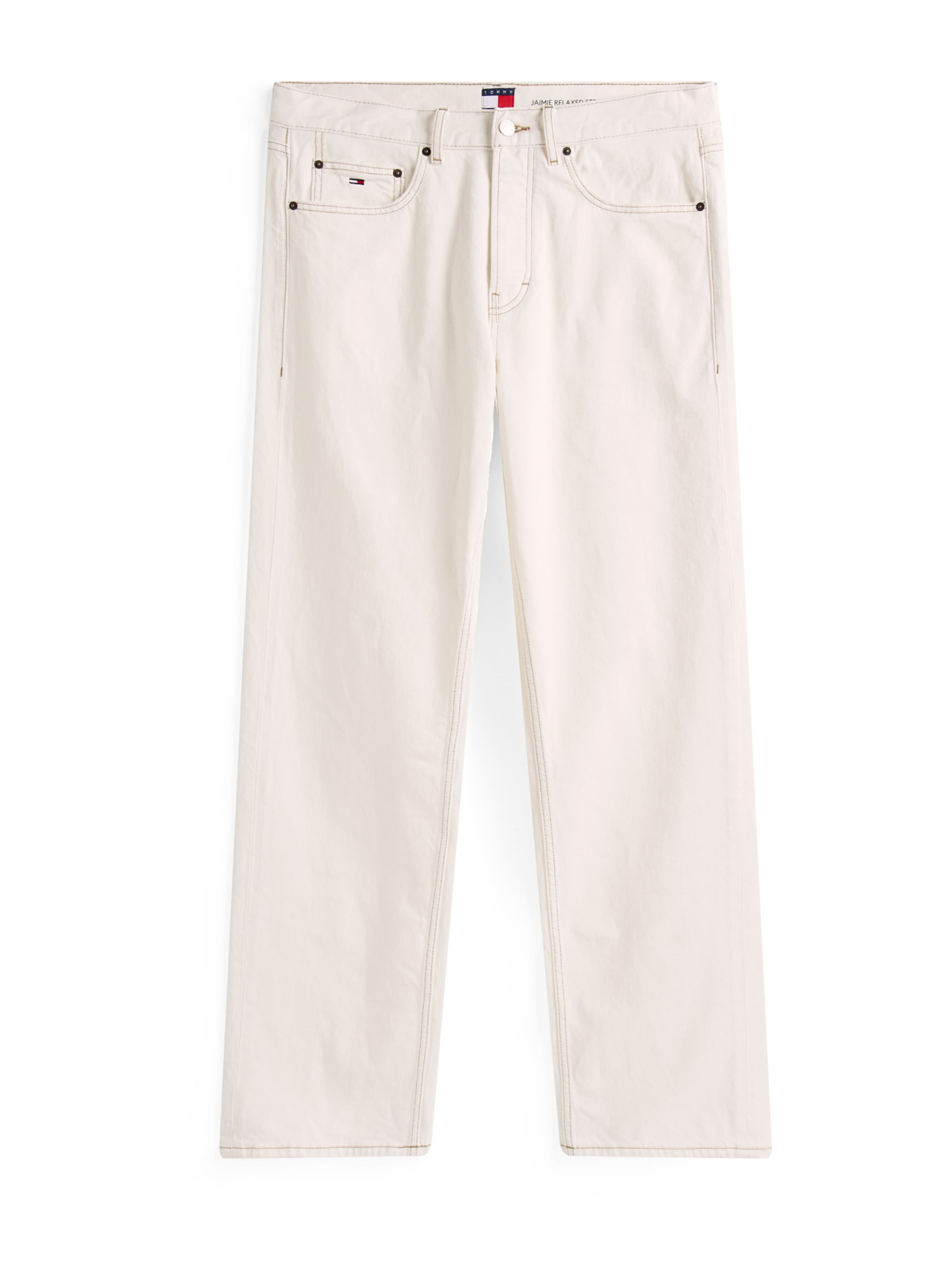 Tommy Jeans Loosefit Τζιν 'JAIMIE' σε λευκό: μπροστά