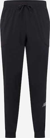 new balance Tapered Workout Pants 'Impact Run' in Black: front