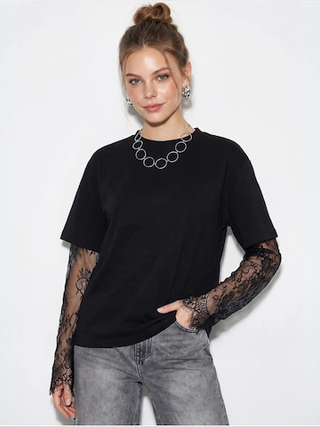 Bianco Lucci Särk 'T-Shirts', värv must