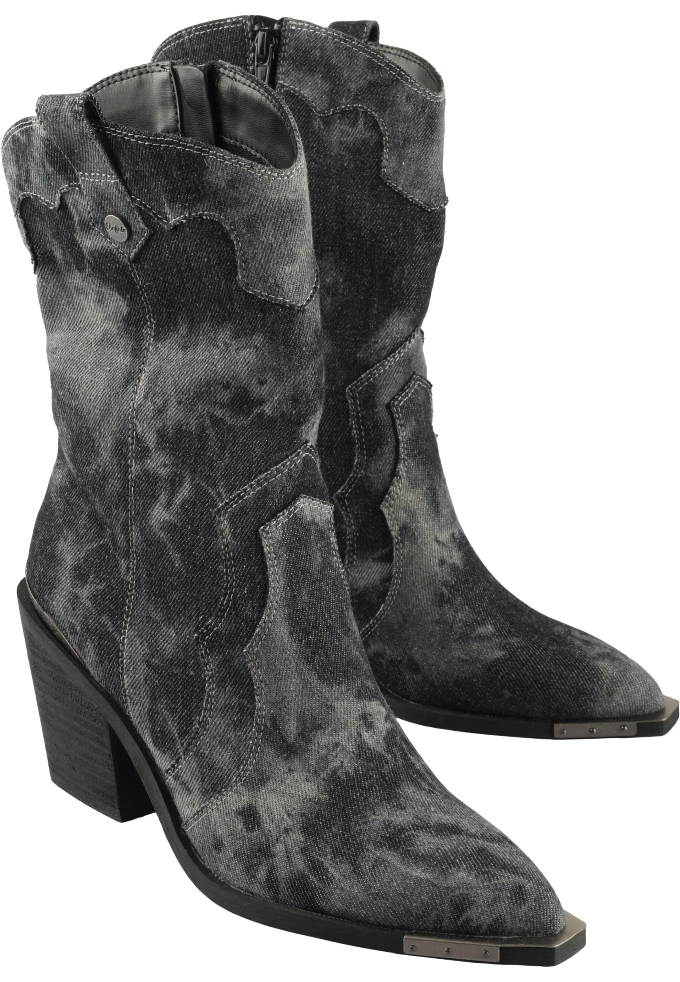 BUFFALO Cowboystiefel in Schwarz