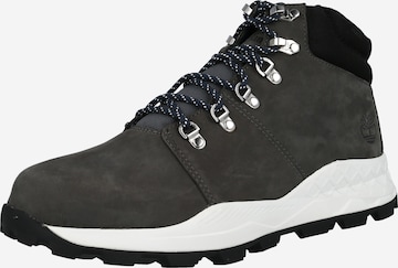 TIMBERLAND Lace-Up Ankle Boots 'Brooklyn' in Grey: front