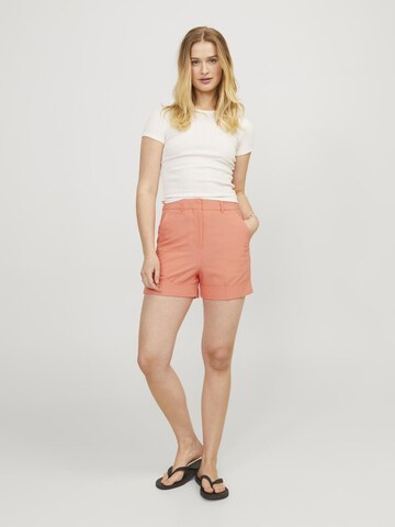 JJXX Regular Pleat-Front Pants in Orange