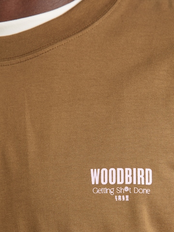 Woodbird Футболка 'Beam Pho' в Коричневый