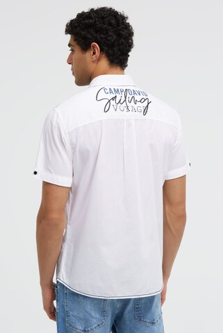 CAMP DAVID Regular fit Button Up Shirt in White