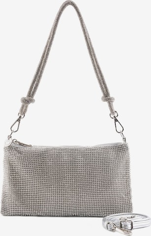 Seidenfelt Shoulder Bag 'Hallila' in Silver: front