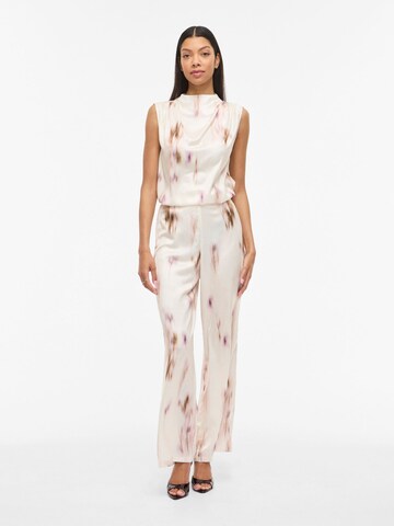 VILA Regular Broek 'Allium' in Wit: voorkant