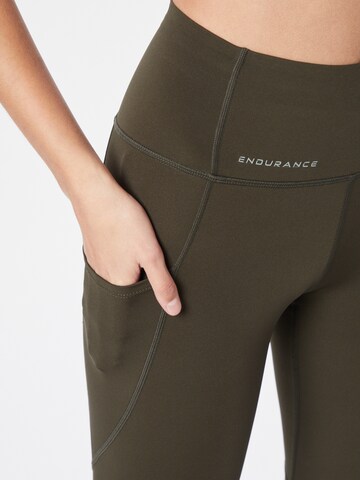 ENDURANCE Regular Workout Pants 'TATHER' in Green