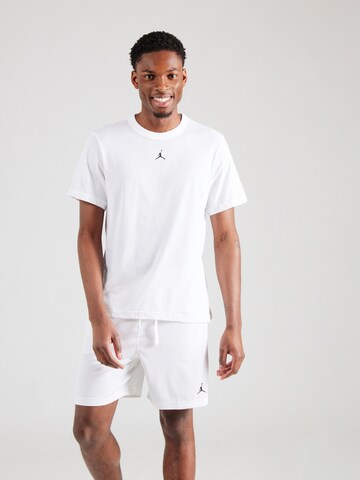 T-Shirt fonctionnel Jordan en blanc : devant