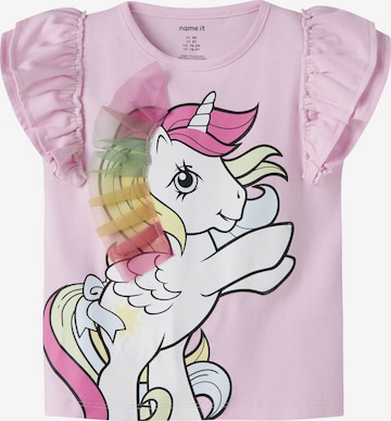T-Shirt 'NMFMika' NAME IT en rose : devant