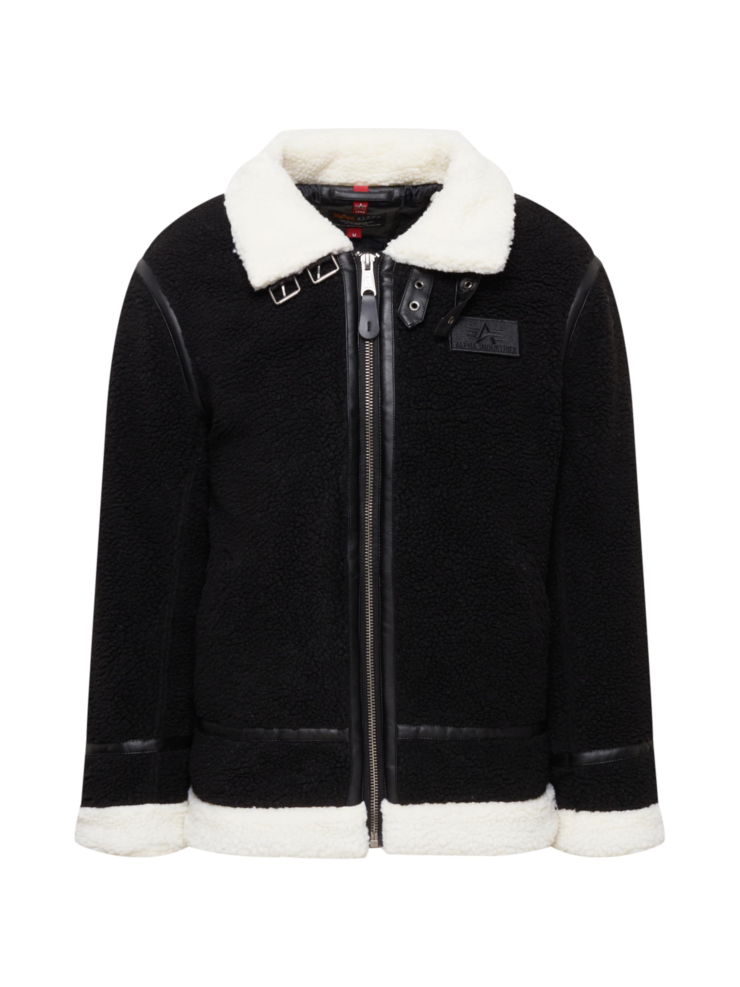 ALPHA INDUSTRIES Jacke in Schwarz: Vorderseite