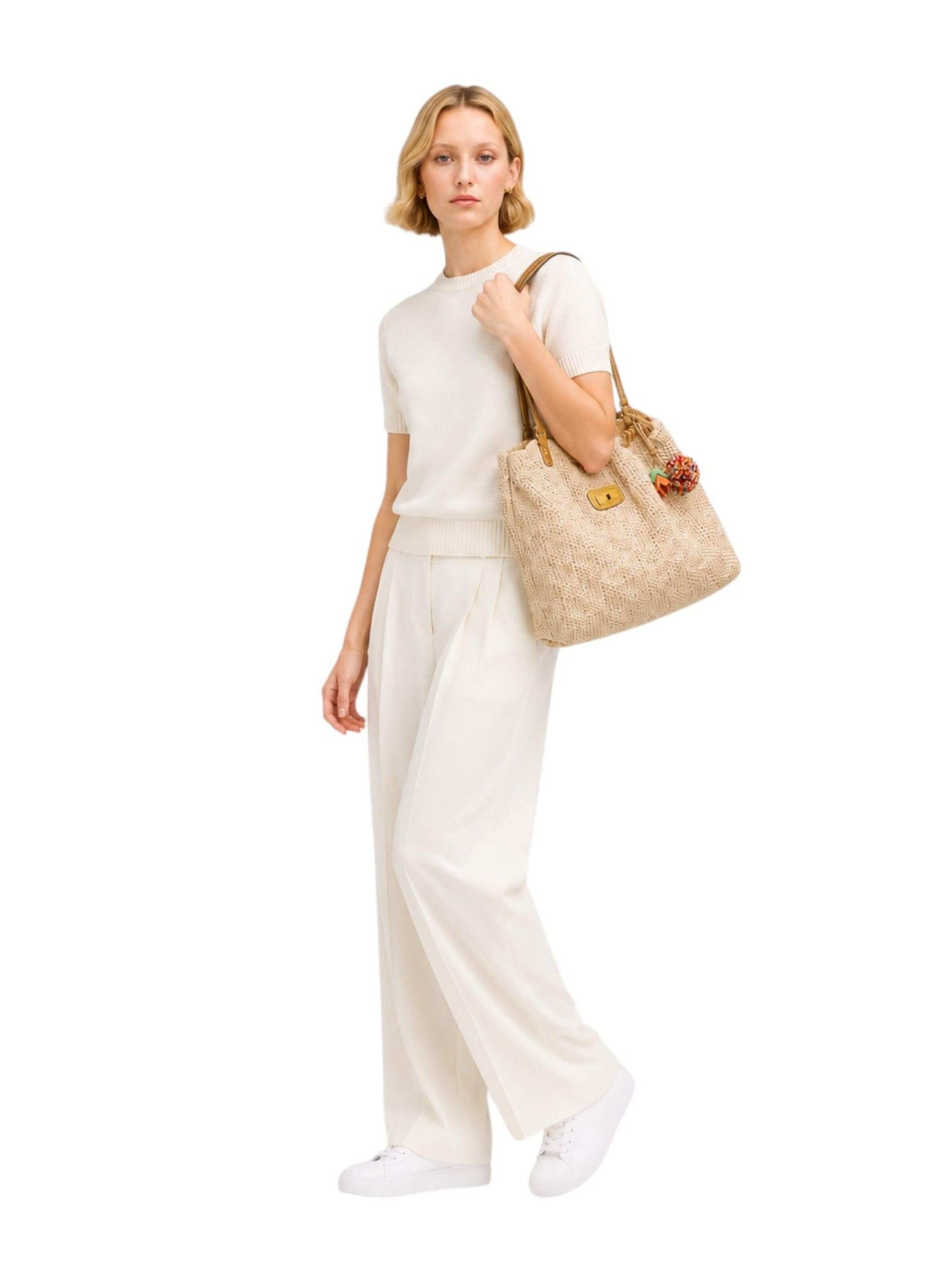 Borsa a mano 'Tote 35x42x10 cm' di Marc Jacobs in beige
