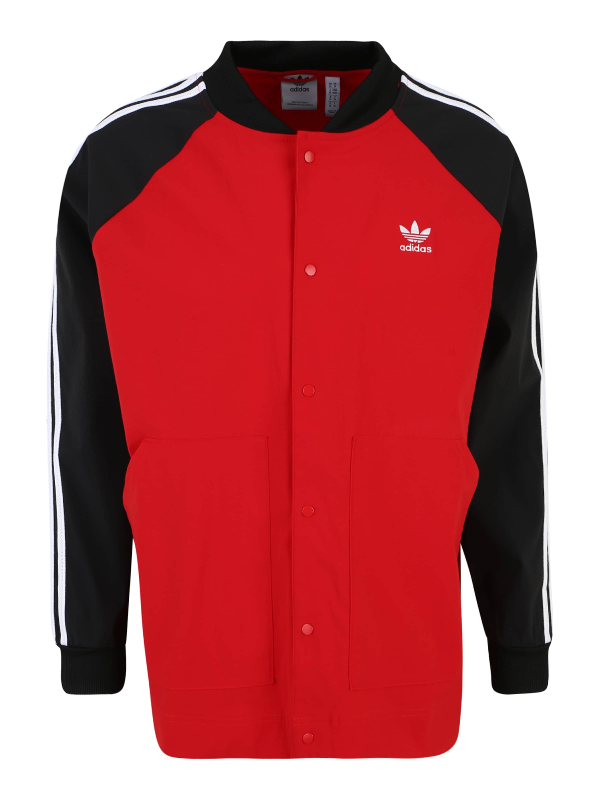 Giacca di mezza stagione 'Sst' di ADIDAS ORIGINALS in rosso: frontale