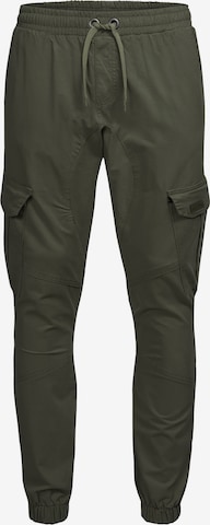 Pantalon cargo Alessandro Salvarini en vert : devant
