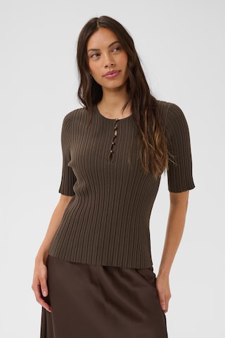 SAINT TROPEZ Pullover 'SigridaSZ' in Braun: Vorderseite