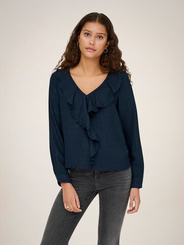 JDY Blouse 'JDYMACE' in Blauw: voorkant