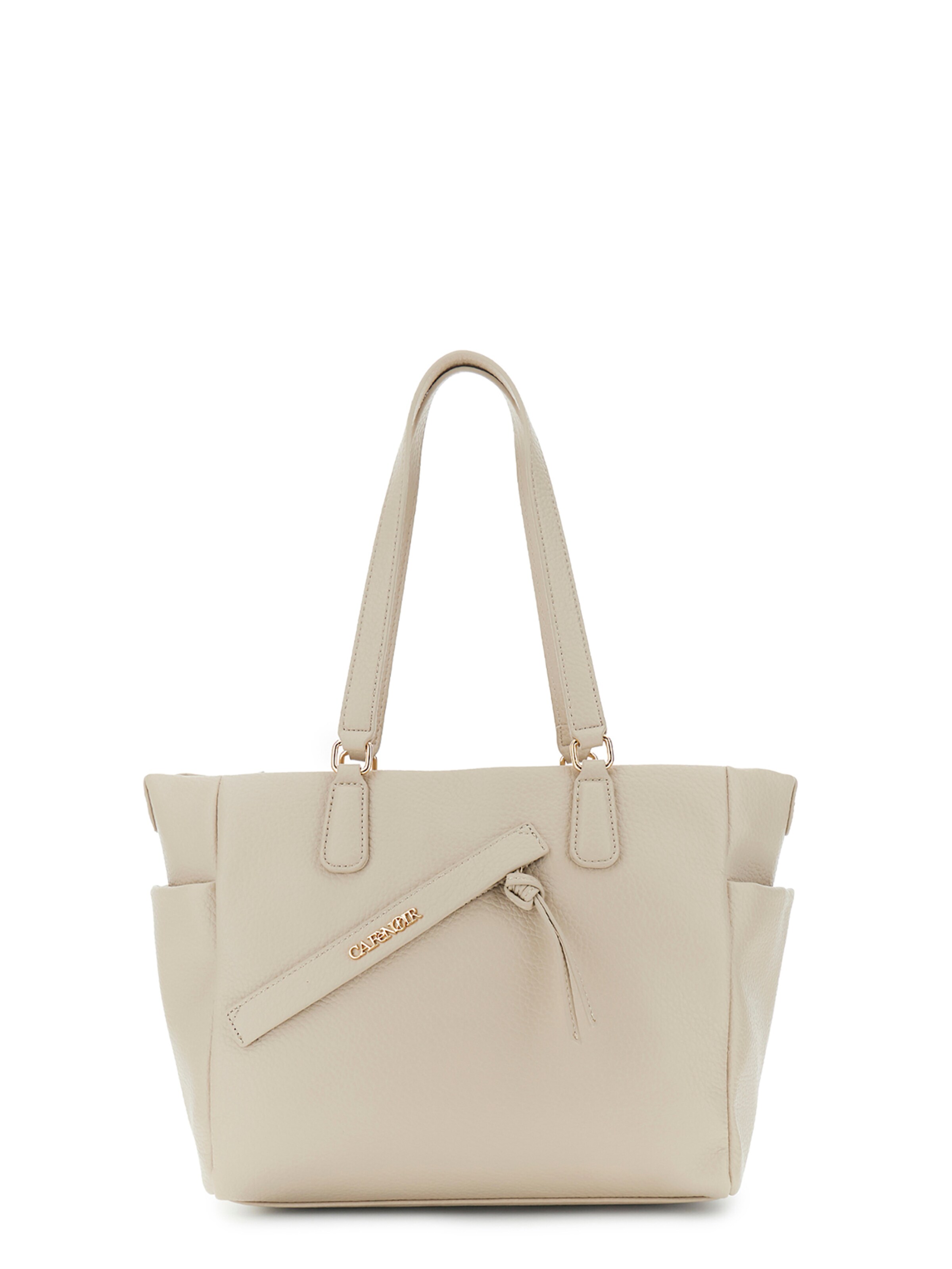 Borsa a sacco di CAFè NOIR in beige: frontale