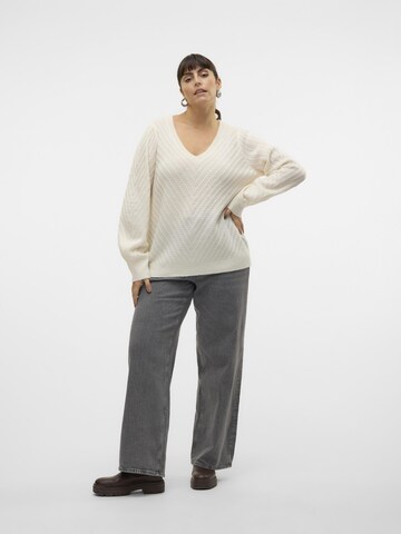 Vero Moda Curve Sweater 'STINNA' in Grey