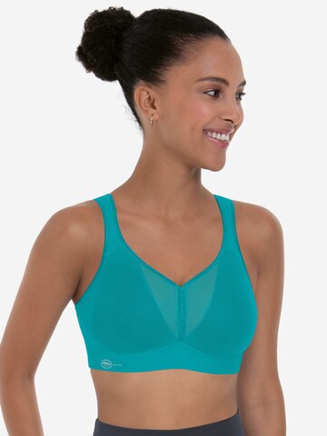 ANITA Bustier BH 'Air Control Delta Pad Sport' in Blauw