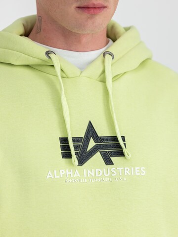 ALPHA INDUSTRIES Μπλούζα φούτερ σε κίτρινο